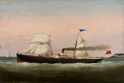 Sailing Boats, Le Havre, 1877, Édouard Adam