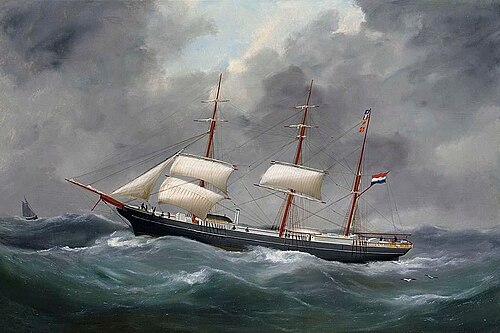 A portrait of a ship, , Édouard Adam