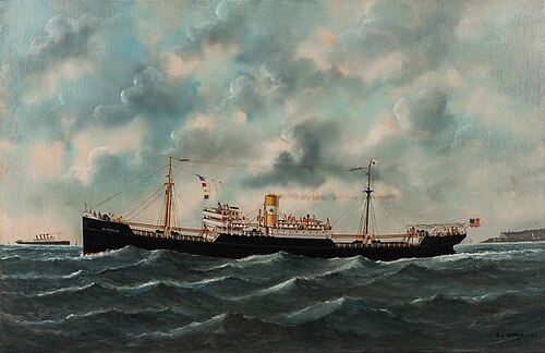 Portrait of the Steamship Antinous, 1920, Édouard Adam