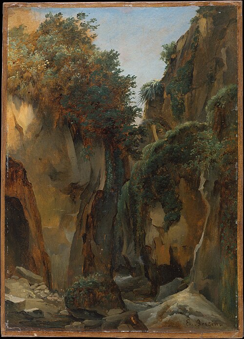 Ravine at Sorrento, 1821, Édouard Bertin