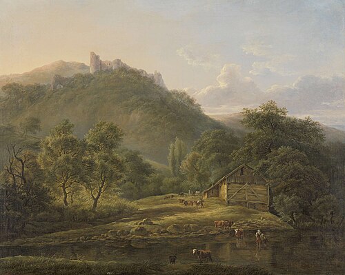 On the Sambre River, 1827, Édouard Delvaux