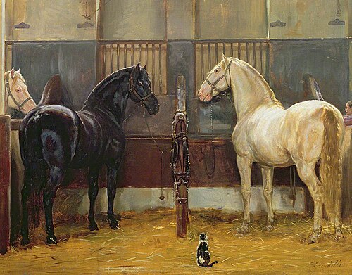 Creams and Blacks at Buckingham Palace Mews, , Édouard Lacretelle