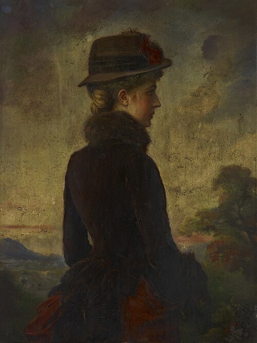Portrait of a Young Girl, 1875, Édouard Lacretelle