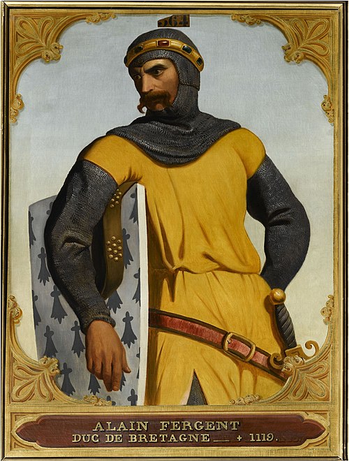 Alain IV de Bretagne, dit Fergent, duc de Bretagne, 1844, Édouard Odier