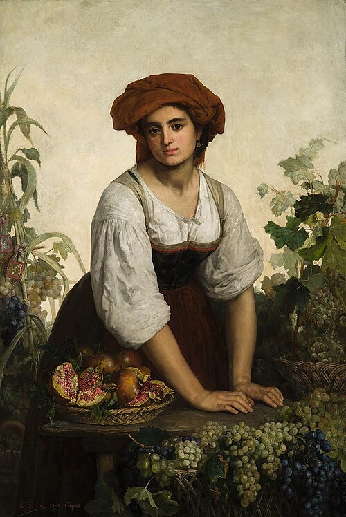 Allegory of the autumn, 1892, Édouard Sain