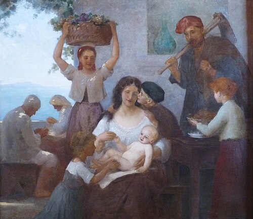 La Famille, 1892, Édouard Sain
