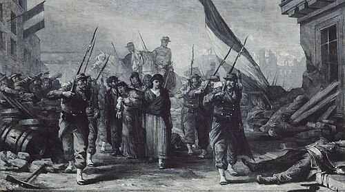 Incendie de l'Hôtel de Ville en 1871, 1871, Édouard Toudouze