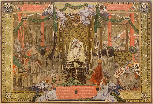 Duguesclin sur son lit de mort, 1904, Édouard Toudouze