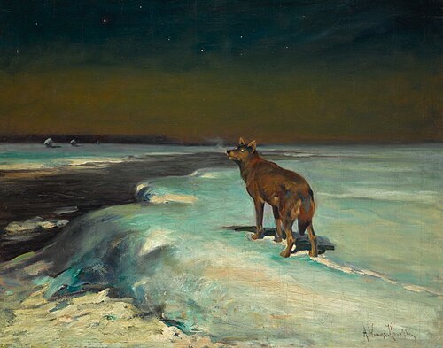 On The Hunt, , Alfred von Kowalski-Wierusz