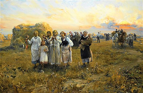 Dozhinki., 1910, Alfred von Kowalski-Wierusz