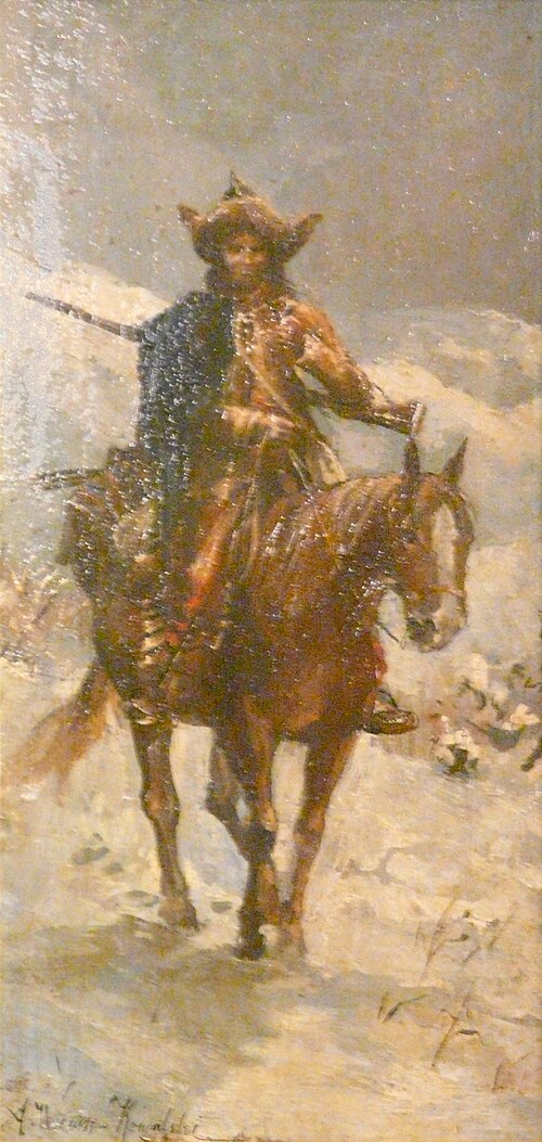 Tatarian horseman, , Alfred von Kowalski-Wierusz