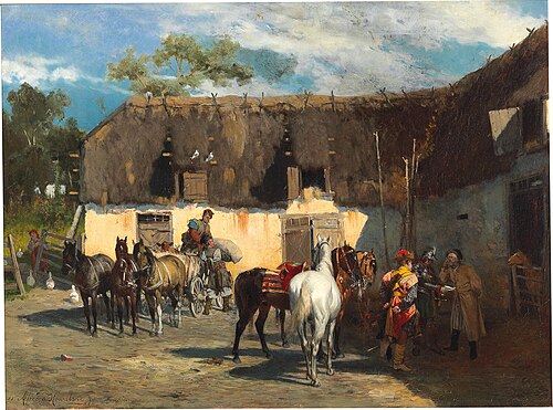 The Requisition, 1875, Alfred Wierusz-Kowalski