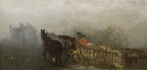 The Fog, 1874, Alfred Wierusz-Kowalski