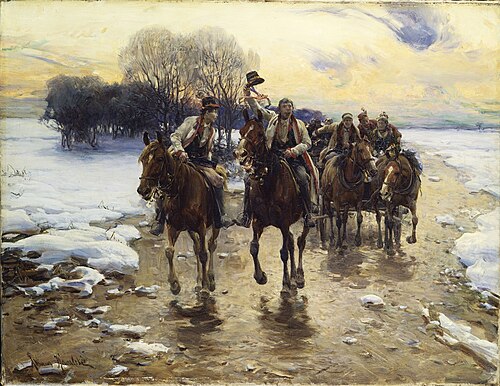 The Wedding Party, , Alfred Wierusz-Kowalski