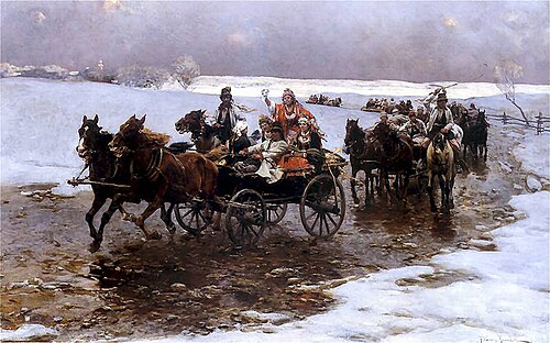 Krakow wedding, 1878, Alfred Wierusz-Kowalski