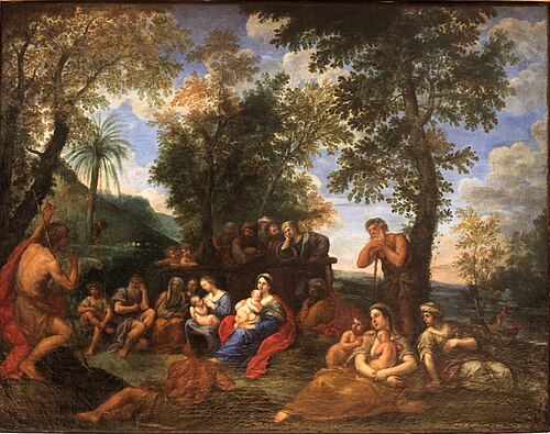 La Prédication de saint Jean Baptiste, 1650, Francesco Albani
