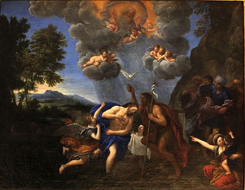 Le Baptême du Christ, 1650, Francesco Albani