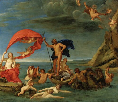 The Maritime Realm, Neptune and Amphitrite, 1650, Francesco Albani