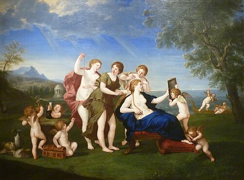Toilet of Venus, 1660, Francesco Albani