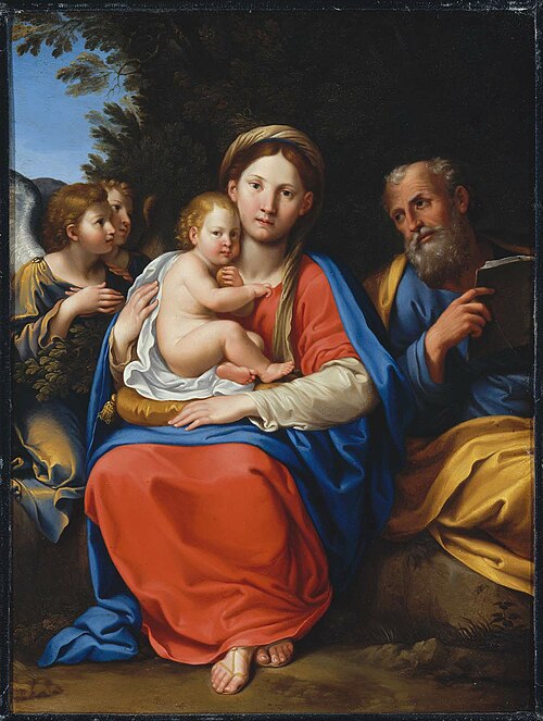 Holy Family with Angels, 1609, Francesco Albani