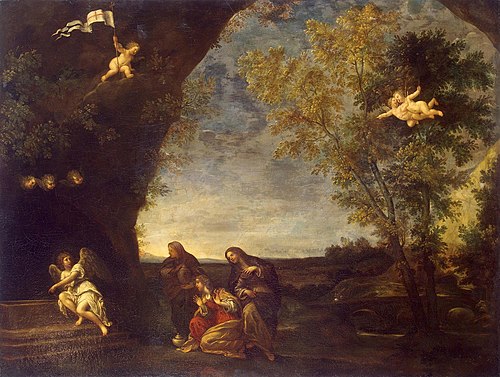 Holy Women at Christ's Tomb, 1642, Francesco Albani