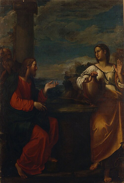 Christ and the Woman of Samaria, 1610, Francesco Albani