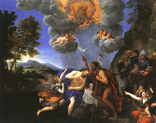 Baptism of Christ, 1642, Francesco Albani