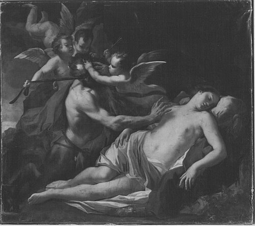 Nymphe and Satyr, 1619, Francesco Albani