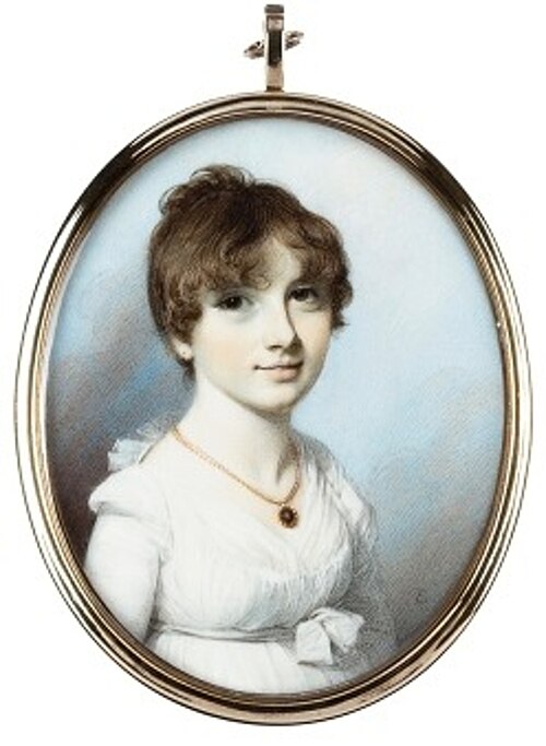 Portrait of a Girl, possibly Miss Brongham, 1802, George Engleheart