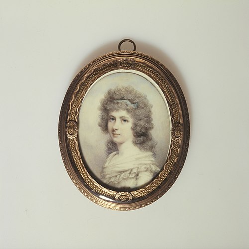 Portrait d'une jeune femme, 1800, George Engleheart