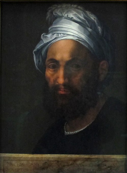 Portrait de Michel-Ange, 1512, Baccio Bandinelli
