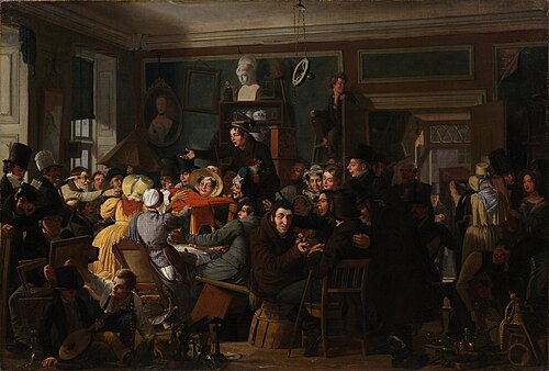 Auction Scene, 1835, Wilhelm Marstrand
