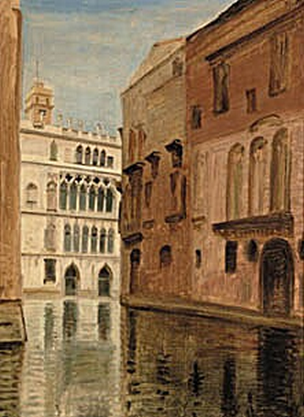 View of Casa d'Oro in Venice., 1850, Wilhelm Marstrand