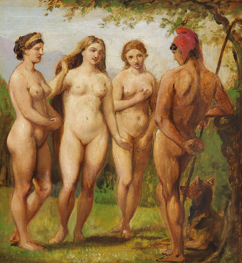 Judgement of Paris., 1850, Wilhelm Marstrand