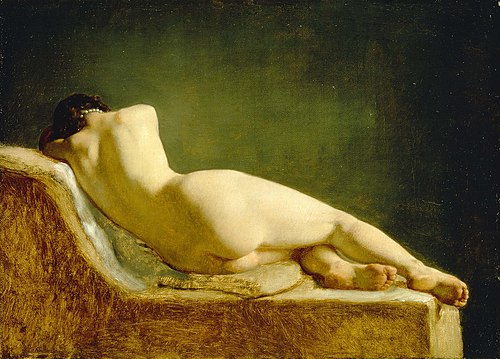 Lying model, 1833, Wilhelm Marstrand