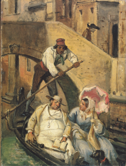 Travellers in Venice., 1854, Wilhelm Marstrand
