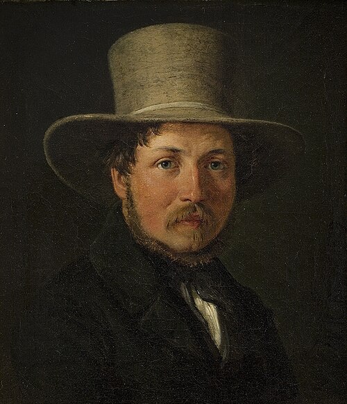The Painter Christen Købke, 1839, Wilhelm Marstrand