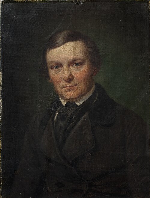 The Architect Gottlieb Bindesbøll, 1844, Wilhelm Marstrand