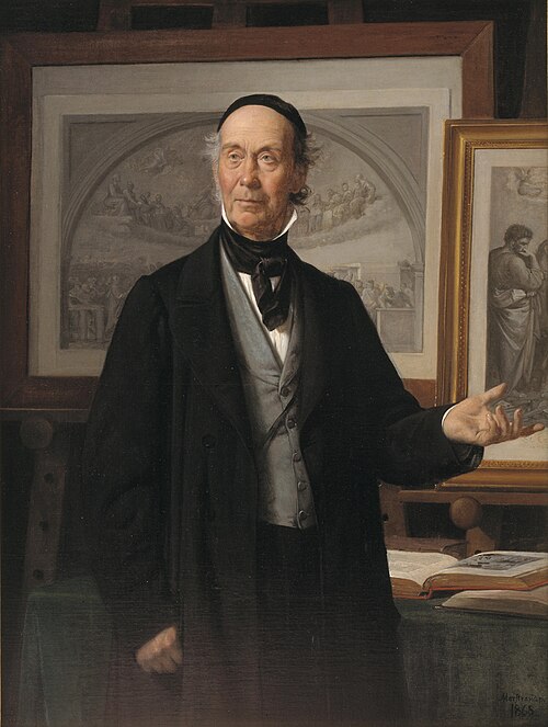 The Art Historian N. L. Høyen, 1868, Wilhelm Marstrand