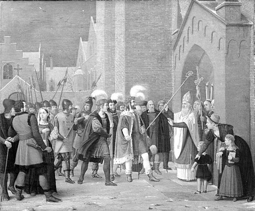 Svend Estridsen and Bishop Vilhelm, 1832, Wilhelm Marstrand