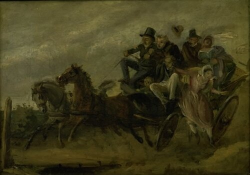 Et uheld på kilderejsen, 1830, Wilhelm Marstrand