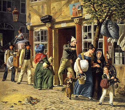 Moving Day Scene, 1831, Wilhelm Marstrand