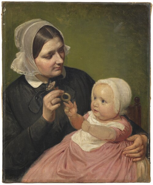 The Artist’s Wife and Their Son Poul, , Wilhelm Marstrand