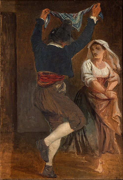 Dancing Italian, 1839, Wilhelm Marstrand