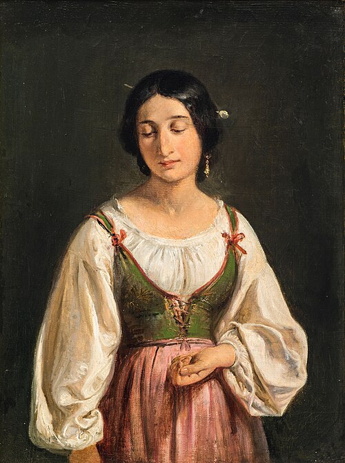 Standing Italian Woman, 1840, Wilhelm Marstrand