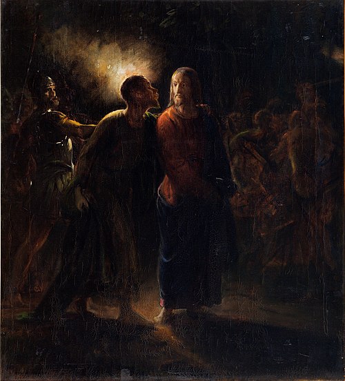 Kiss of Judas, 1850, Wilhelm Marstrand