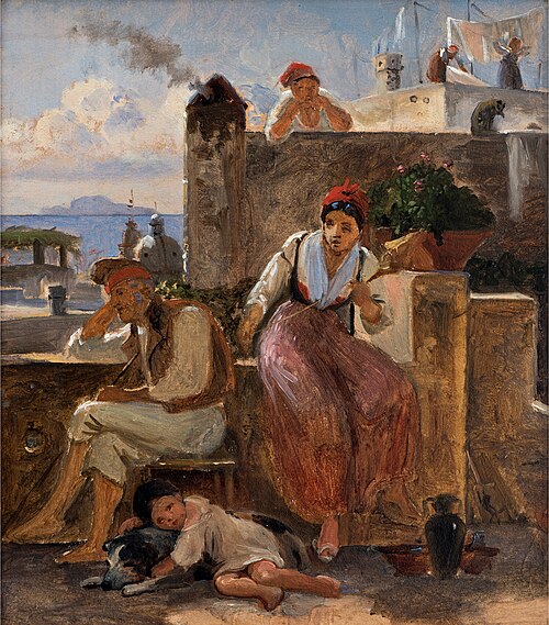 Neapolitan way of life, 1839, Wilhelm Marstrand