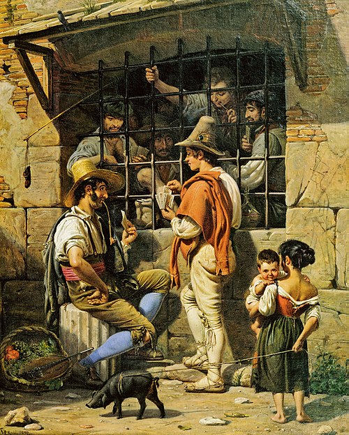 A Prison Scene in Rome, 1837, Wilhelm Marstrand