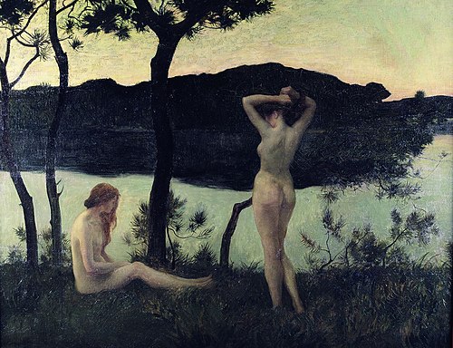 Deux naïades dans un parc, 1895, René Ménard