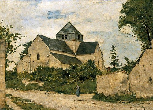 The Village Church, 1885, Émile Barau